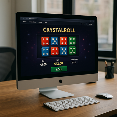CrystalRoll Casino - Desktop Interface - Ontwerp en Gebruikerservaring