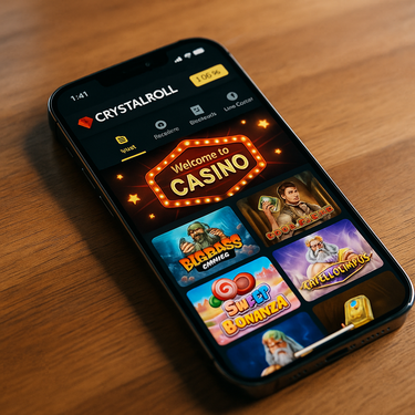 CrystalRoll Casino - Mobiele Interface - Smartphone en Tablet